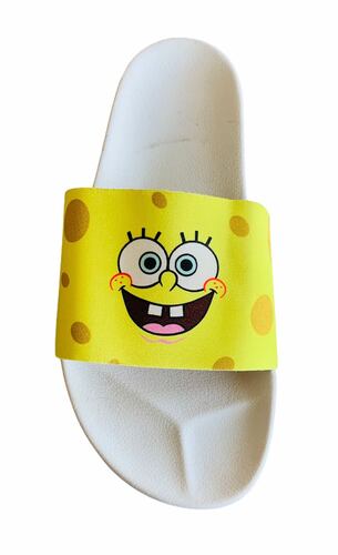 SANDALIAS CASUALES TIPO SLIDE UNISEX DISEÑO BOB ESPONJA, PATRICIO, ARENITA.