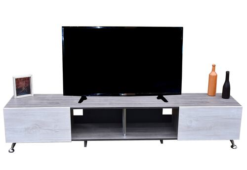  Mueble para TV de 90" London 200 mts Elegante y Minimalista Hogare Gris Blanco 