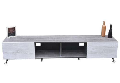  Mueble para TV de 90" London 200 mts Elegante y Minimalista Hogare Gris Blanco 