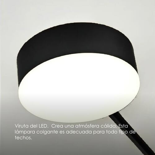 Lampara de techo estilo industrial hierro forjado negro con dorado lampara downlight 8+1 luces