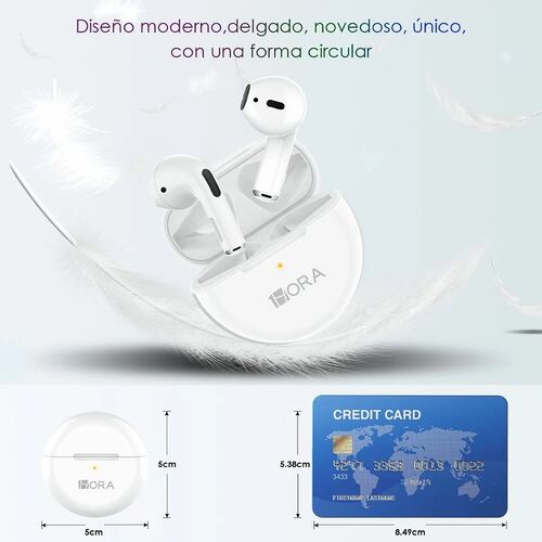 1 Hora Audifonos Inalámbricos In-ear Manos Libres Aut119
