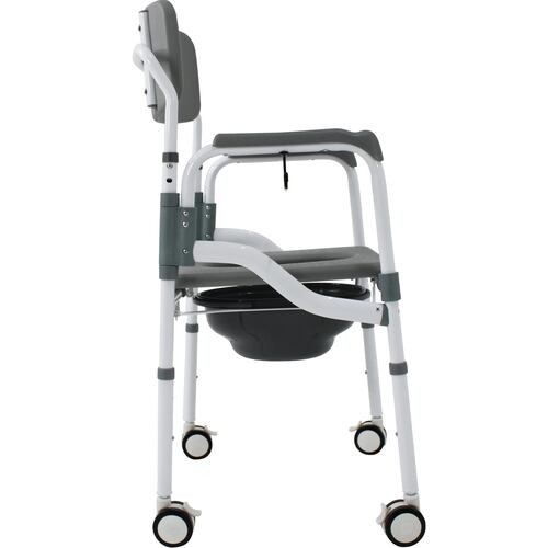 Silla Baño Premium Discapacitados Ducha Aluminio 3-1 Adulto Comodo