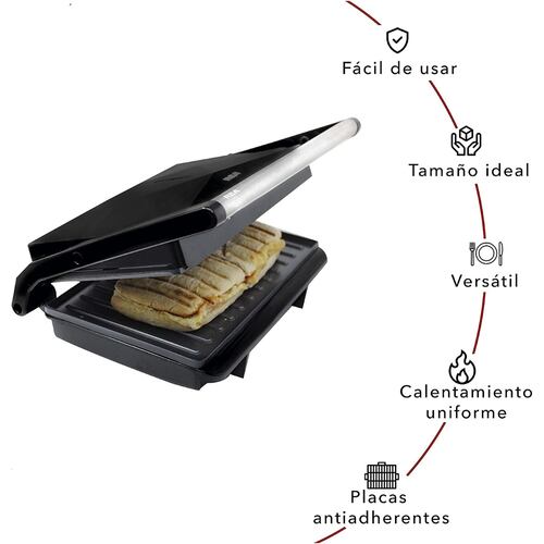 Parrilla Panini Sandwichera RCA RC-122G 120V 760W