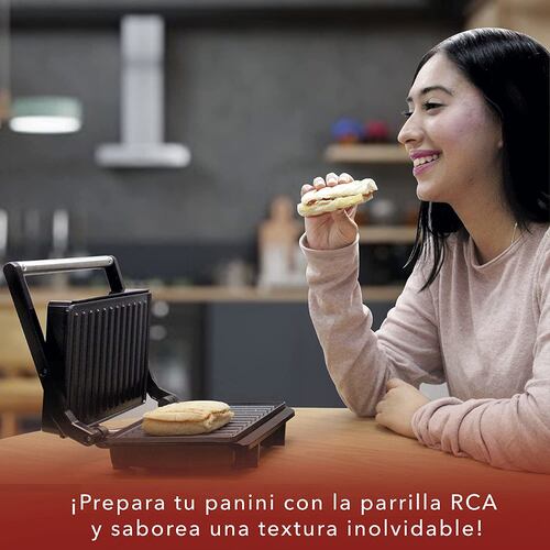 Parrilla Panini Sandwichera RCA RC-122G 120V 760W