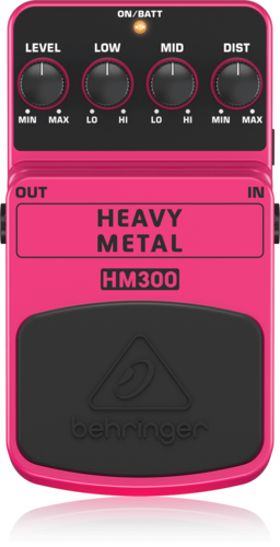 Behringer HM300 Pedal Para Guitarra de Distorsión  Heavy Metal 