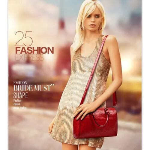 Set 6 Bolsas Estampada Mano Hombreo Dama Mujer Cosmetiquera.