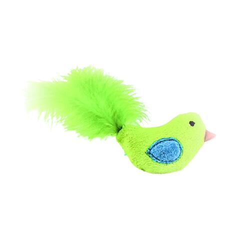 Juguete Gato Pawffy Pajaro Peluche Pluma Multicolor Sunny