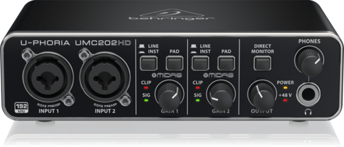Behringer U-Phoria Studio Pro Sistema de Grabación Profesional Para Estudio