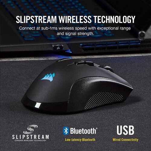 Mouse Corsair IRONCLAW RGB Wireless Inalambrico Optico USB Gaming CH-9317011-NA.