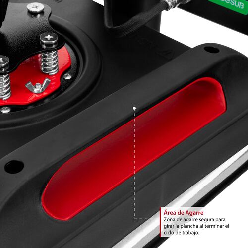 Plancha de Sublimación Combo 8 en 1 Multifuncional Giratoria para Camisetas, Gorras, Tazas, Platos