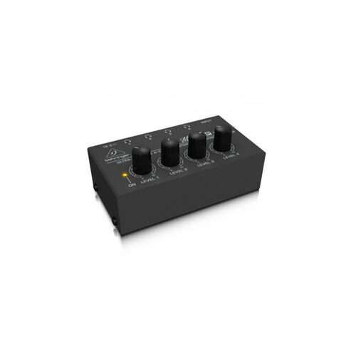 Amplificador de auriculares Behringer Microamp HA400 Estéreo ultracompacto de 4 canales .