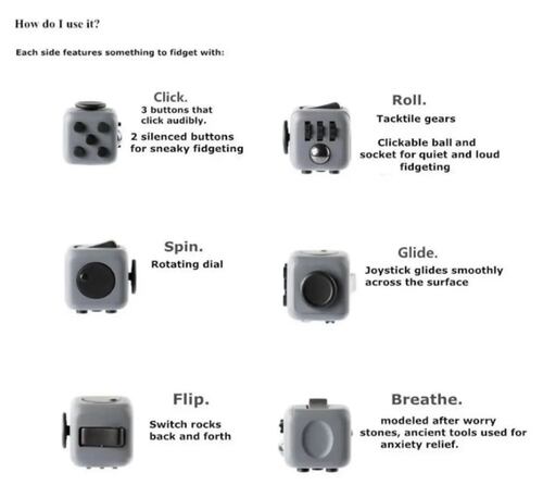 Juguete Anti Estrés - Fidget Cube Azul