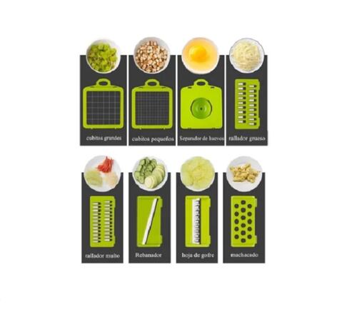 Rallador Cortador Rebanador Picador Manual De Verduras Fruta