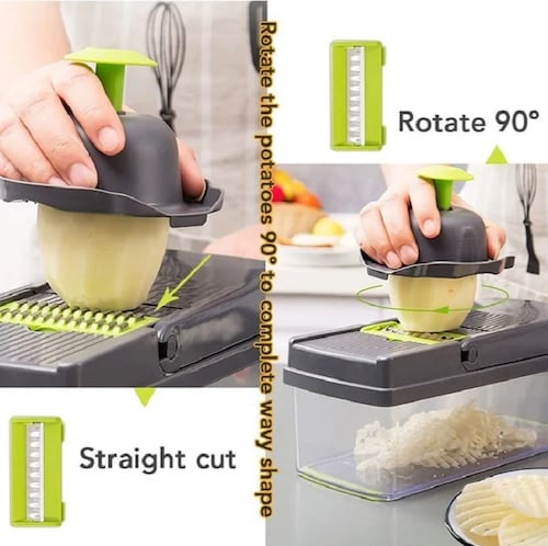 Rallador Cortador Rebanador Picador Manual De Verduras Fruta