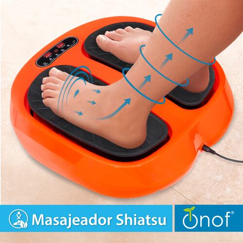 Masajeador de Pies Shiatsu con Control Remoto 15 Niveles de Intensidad y 3 Programas