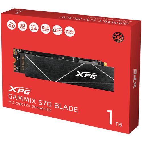 M.2 2280 SSD 1TB ADATA XPG GAMMIX S70 BLADE AGAMMIXS70B-1T-CS
