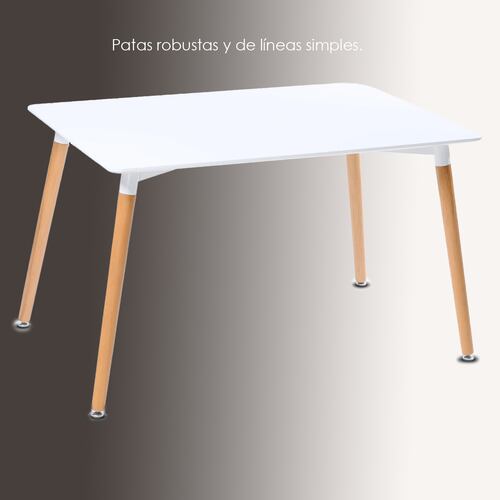 Mesa Comedor Oslo Color Blanco Ilios Innova