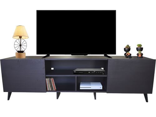  Mueble para TV de 80" Europa  Elegante y moderno Hogare  Chocolate