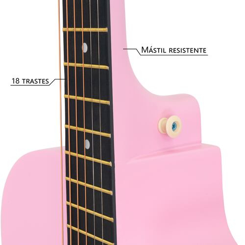 Kit de Guitarra Acústica Clásica con Accesorios, Funda, Afinador digital, Juego de cuerdas, Púas, Mica protectora