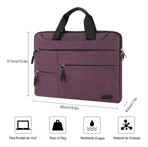 Bolsa Maletín Para Portátil De 15.6''  Rojo