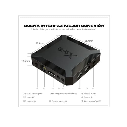 Smart Tv Box X96q Android 10 16gb | 2gb Ram  + Control Air Mouse.