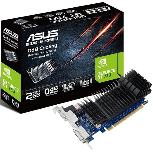 Tarjeta De Video Nvidia Asus GT 730 GeForce 2GB GDDR5 GT730-SL-2GD5-BRK.