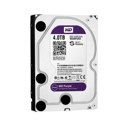 Disco Duro Interno Western Digital WD42PURZ 4TB para videovigilancia.
