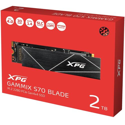 M.2 2280 SSD 2TB ADATA XPG GAMMIX S70 BLADE AGAMMIXS70B-2T-CS.