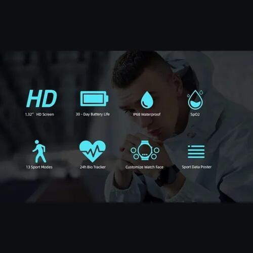 Imilab W12 Reloj Inteligente Bluetooth 1.32'' Pantalla 3d Hd