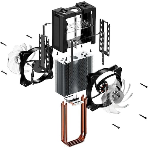 Disipador Ventilador Cooler Master MasterAir MA410M RGB MAM-T4PN-218PC-R1.