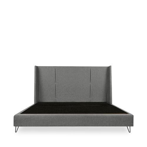 Cama King Size Realy Gris Claro - Kessa.