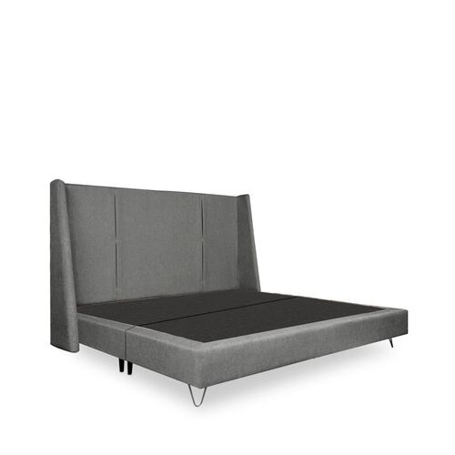 Cama King Size Realy Gris Claro - Kessa.