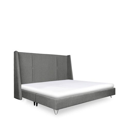 Cama King Size Realy Gris Claro - Kessa.