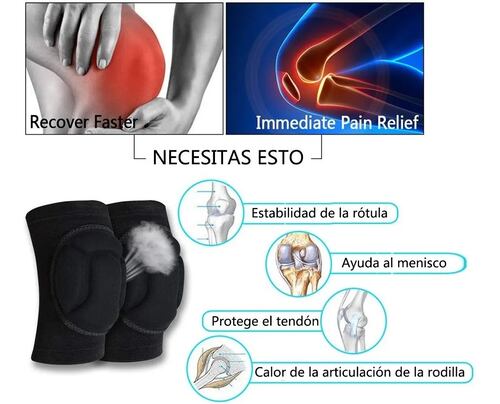 Rodillera Elastica De Compresion Gym 2 pz