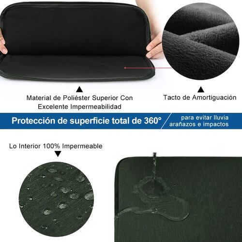 Impermeable Funda Para Laptop 15.6'' Pulgadas Verde