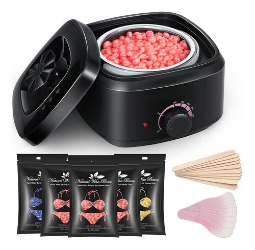 Kit De Depilación De Cera Negro
