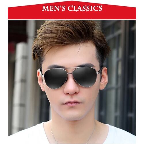 Lentes De Sol Casual Para Hombres Aluminio Gafas Polarizadas Conducir De Alta Calidad Uv400 Deportes De Playa.