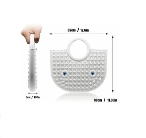 Bolsa Push Pop It Burbuja Juguete Antiestres De Silicona Blanco