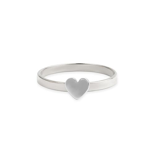 Anillo de Corazón de Plata, Colección Amore Para Mujer por Anante Joyería