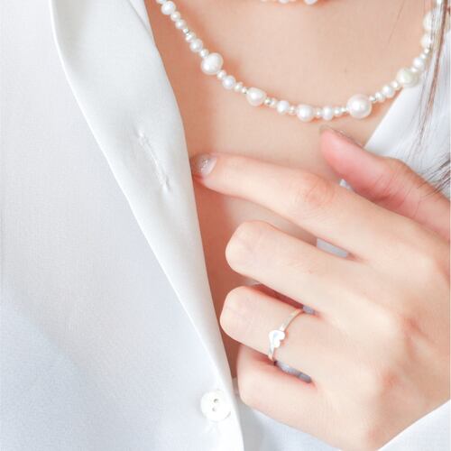Anillo de Corazón de Plata, Colección Amore Para Mujer por Anante Joyería