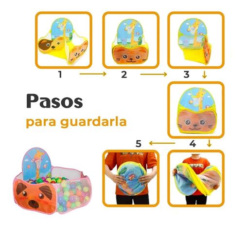 Alberca De Pelotas Piscina Corral Bebes Rosa