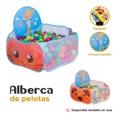 Alberca De Pelotas Piscina Corral Bebes Rosa