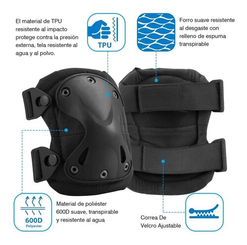 Kit 4 De Protecciones Coderas Y Rodilleras Para Motociclista
