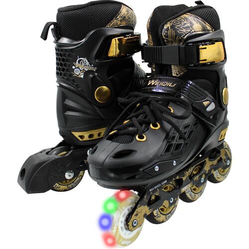Patines Profesionales Linea Luz Led Talla 21-23 Premium Max