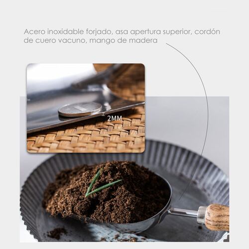 Herramientas de jardinería mango de madera 3 piezas
