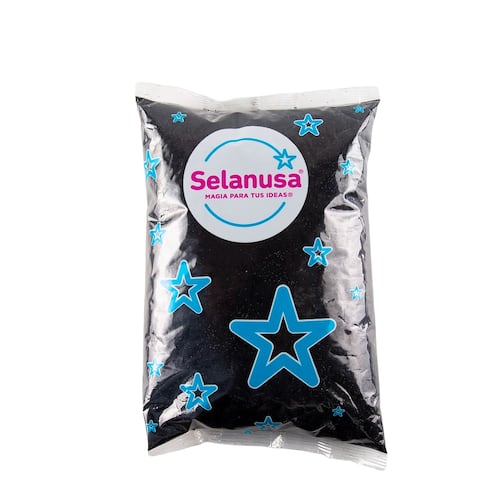 Diamantina Ultra Brillante Negro Bolsa 1Kg Selanusa