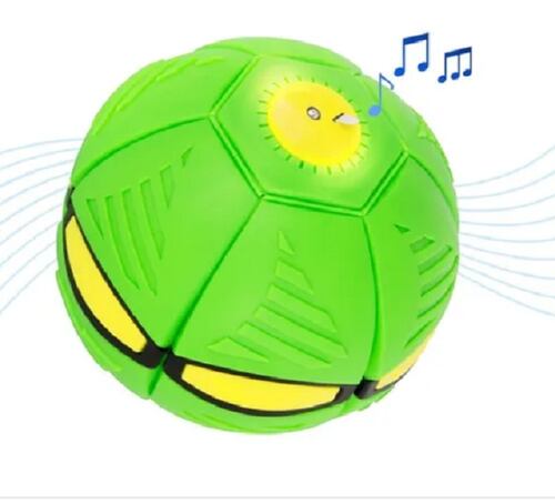 Pelota Deformable Con Luces Juguete Didáctico Para Niños Verde