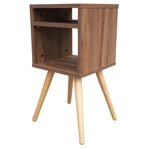 Buro Estilo Moderno, Hogare,  Mesita De Noche Mesa Buró, Minimalista y Divertido Parota 