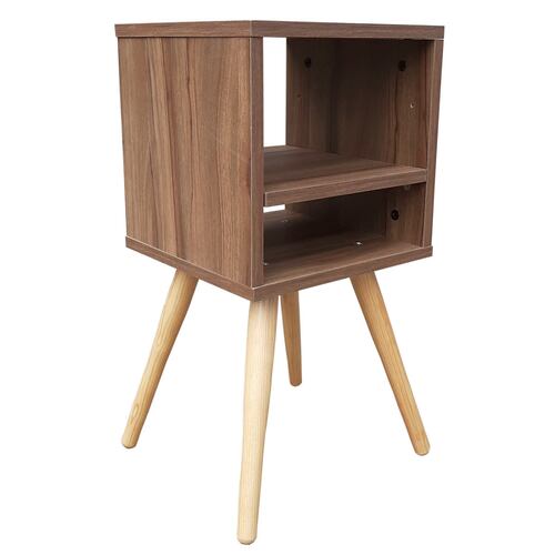 Buro Estilo Moderno, Hogare,  Mesita De Noche Mesa Buró, Minimalista y Divertido Parota 