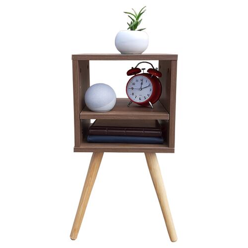 Buro Estilo Moderno, Hogare,  Mesita De Noche Mesa Buró, Minimalista y Divertido Parota 